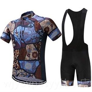 01热卖新款法短套装上自行2车骑行服男夏季短衣骑行裤女山地