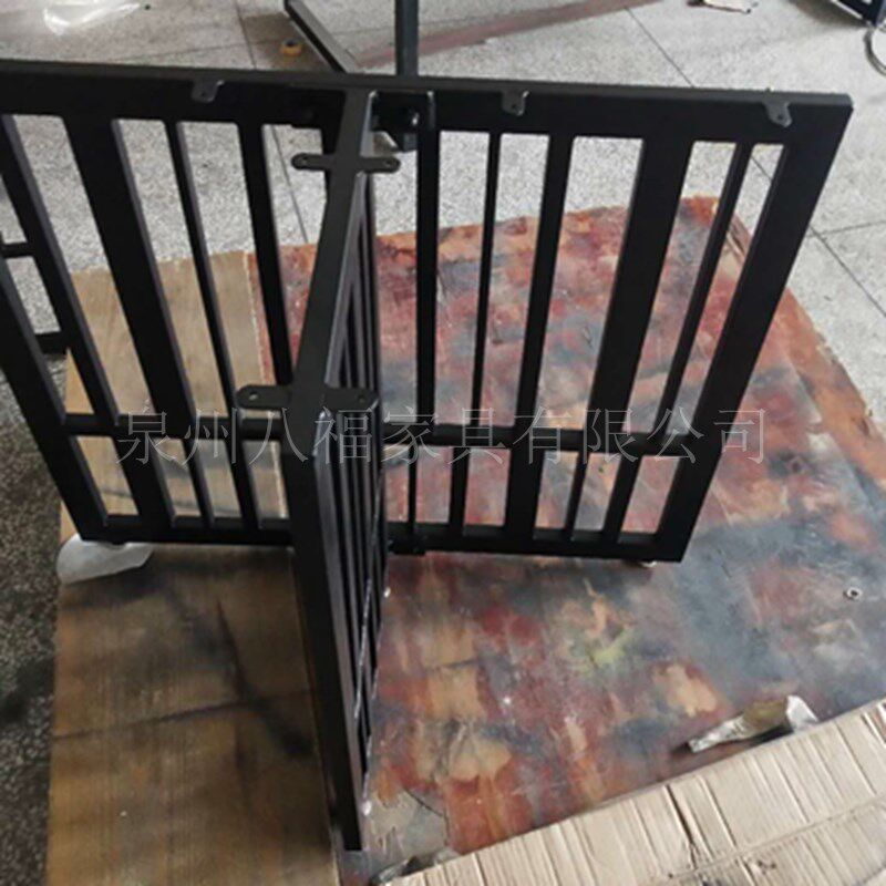 新款定制金属铁艺桌腿支架T型大板桌架吧台脚办公桌台脚餐桌脚桌