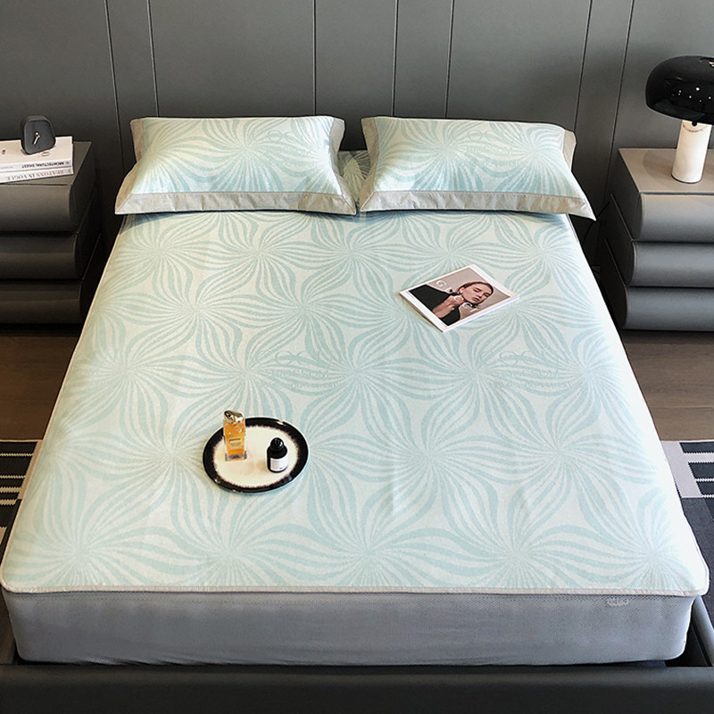 冰丝席三件套床笠款1.5m1y.8米空调凉席可机洗水洗夏季软席子,床上用品,冰丝席,淘宝优惠券,粉丝福利购,淘宝优惠卷