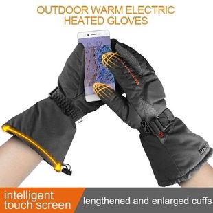 eor Skiing Heated BKattery RcchargFable Gloves Touchsereen