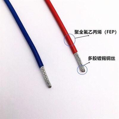 1332铁氟龙四氟耐高温线电子线1332#10 12 14 16 18 20 22 24AWG