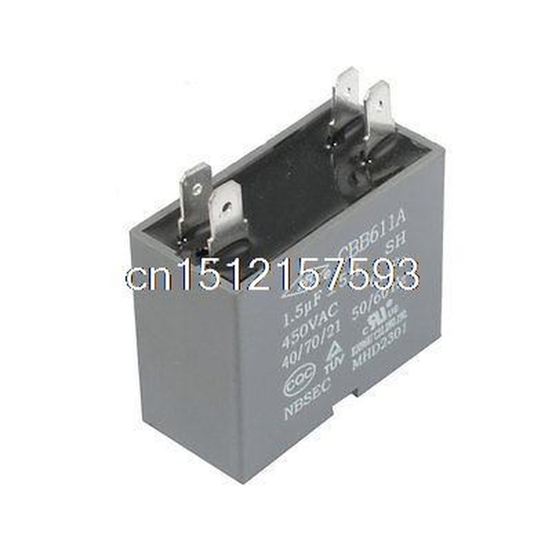 CBB611A 450VAC 1.5uF 4 TermnnaC Air londitioner Fai Running