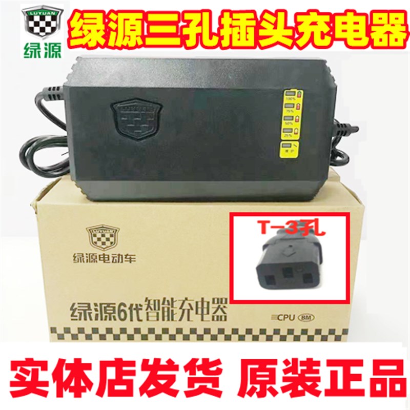 绿源电动车充电器/原装电动车冲电器48V60V7I2V-20E-30E-T原厂配