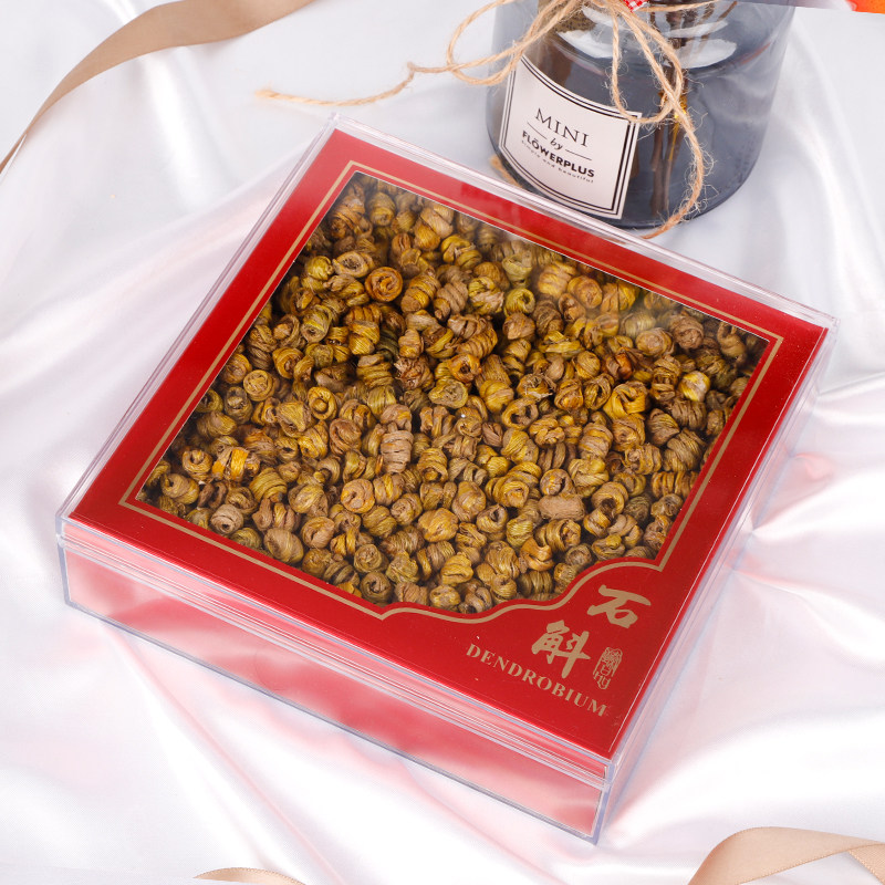 工厂销海参花旗参石斛包装盒高档亚克力盒子O空正方形塑料透明胶