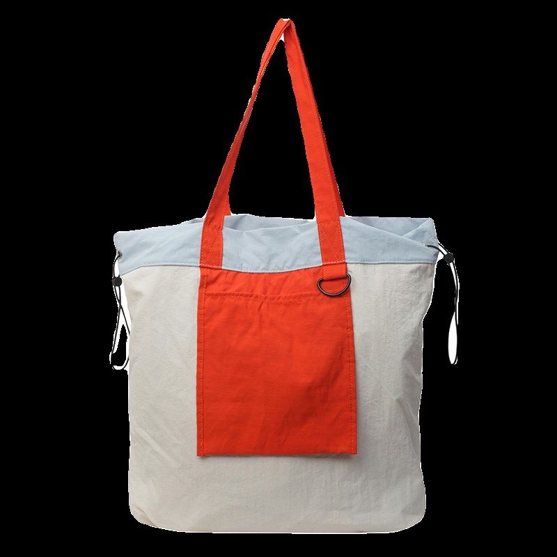 2024新款防水尼龙拼色抽绳大包休闲运动百搭通勤收纳单肩帆布包潮,箱包皮具/热销女包/男包,通用款女包,淘宝优惠券,粉丝福利购,淘宝优惠卷