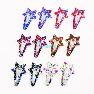 Barrettes Hair Print 速发1Pack Girl 12PCS Clips Geometric