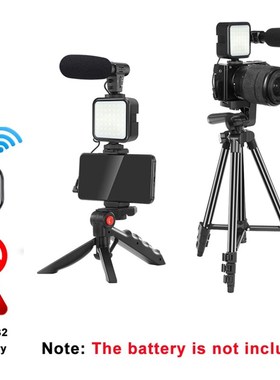 Phone DSLR Camera Vlog Tripod Vlogging Kit with Remote Contr