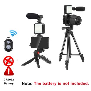 Phone DSLR Camera Vlog Tripod Vlogging Kit with Remote Contr