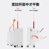 多功能前开口行李箱男商务20寸小型登机箱中置宽拉杆旅行22拉杆箱