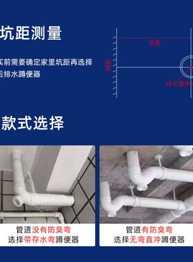新式蹲便器蹲坑式家用大便器水箱整套蹲厕便盆便池厕所防臭蹬便器