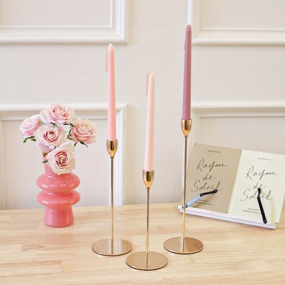 欧式无烟长杆香薰蜡烛家用生日派对婚庆宴会告白浪漫氛围布置蜡烛
