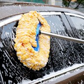 洗车拖把不伤汽车刷车神器车用软毛刷子擦车长柄伸缩专用工具毛刷