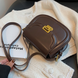 单肩马鞍包 爆款 秋冬小包包女包2021新款 高级感复古斜挎包百搭时尚