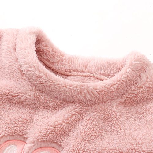 女童家居服套装男童保暖睡衣秋冬新款儿童舒棉绒加厚大童亲子外穿