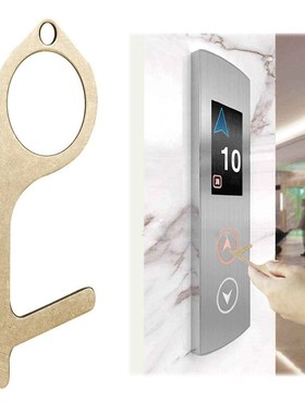 Contactless Safety Door Opener Brass Key Handle Clean Hygien