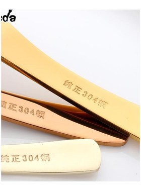 1Pc Serving Spoon Stainless Steel Round Spoon Gold Salad Ric