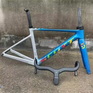 速发N款超轻全内走线碳纤维公路碟刹圈刹自行车架碳纤维公路山地