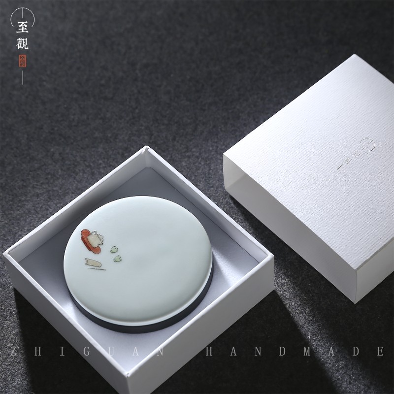 砚台 墨池 高档砚台带盖砚台 带盖 原石墨砚台带盖带盖墨池墨海