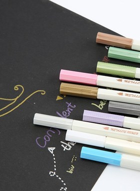 10 Colors Metallic Marker Pen STA Metallic Colored Ink Pen D