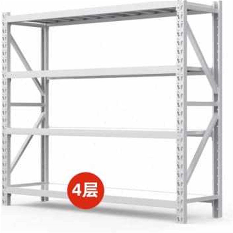 新款仓库货架置物架多层黑色储物架多功能家用货物架地下室展示铁