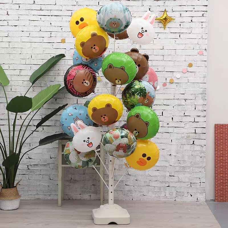 气球树展示支架造型展示店面开业宣传创意儿童实用地推扫码小礼品
