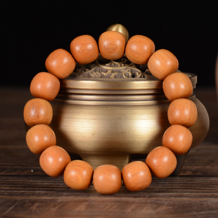 东加檀香新山檀香沉水老料老山檀香108佛珠念珠手链文玩手串男女