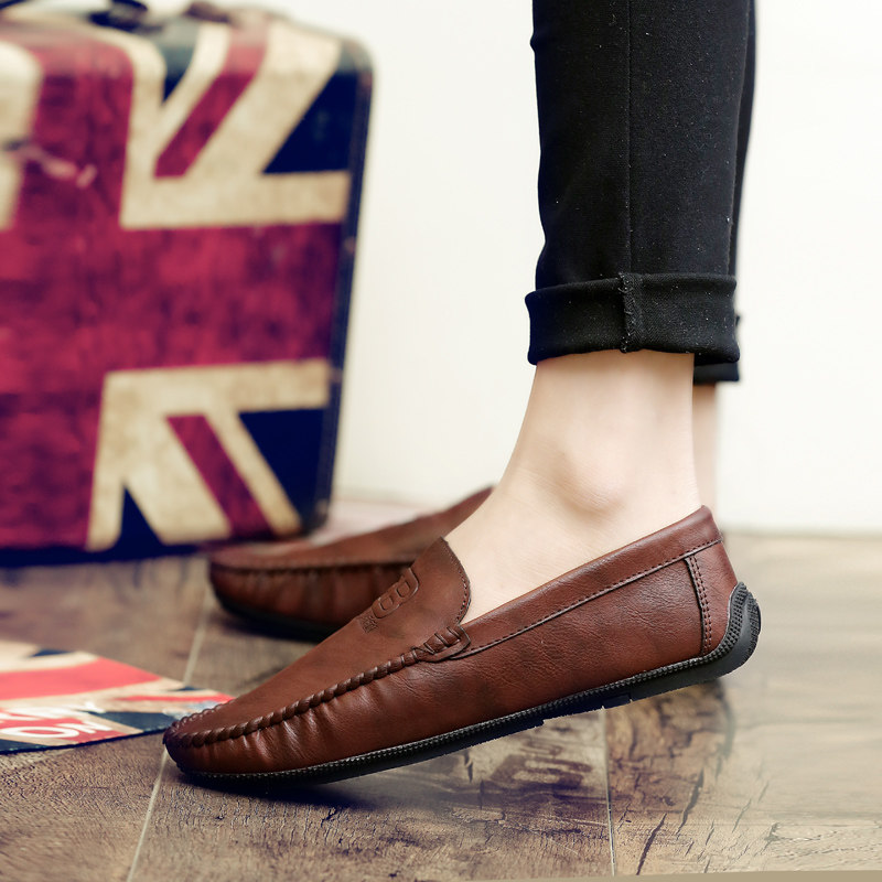 2021春季新款豆豆鞋男韩版潮流一脚蹬小皮鞋懒人百搭休闲软底鞋子,流行男鞋,单鞋,淘宝优惠券,粉丝福利购,淘宝优惠卷