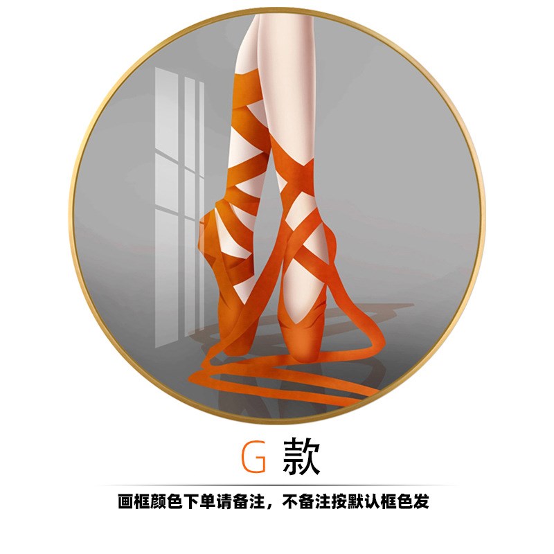 现代简约入户玄关圆形人物装饰画走廊壁画北欧背景墙客厅餐厅挂画图片