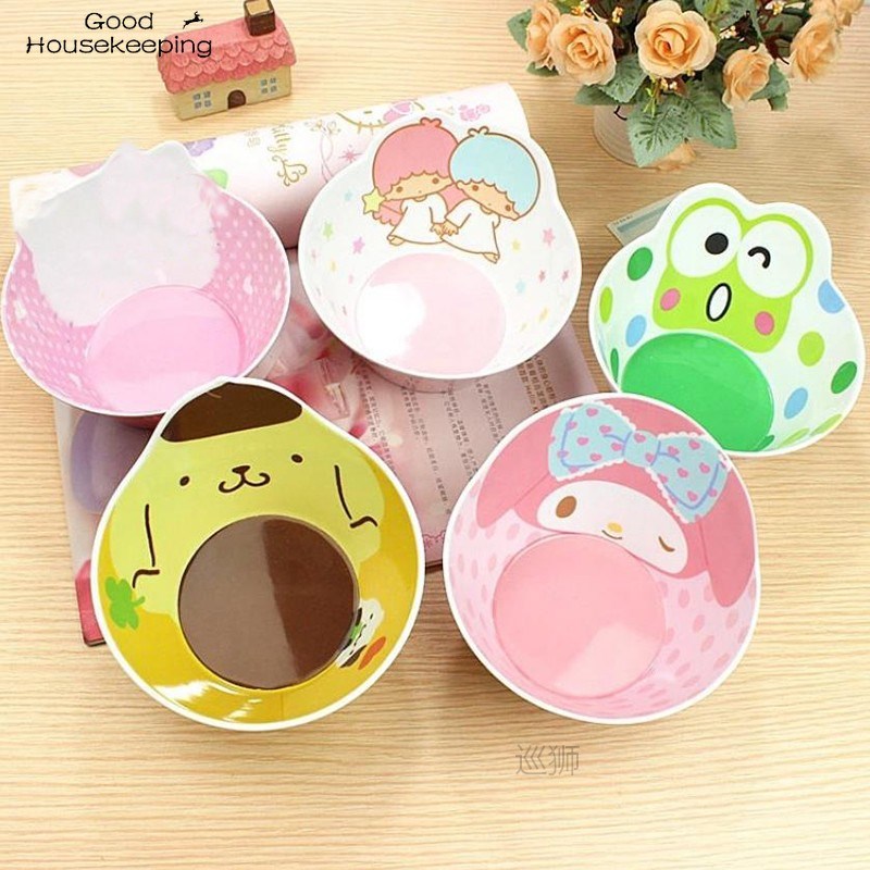 1pc New Cute Shape Melody Pudding Dog Frog Bowl with Food Gr