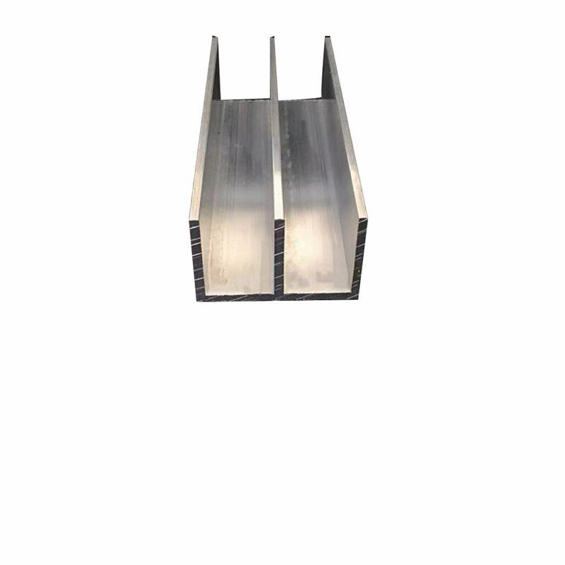 铝合金门橱柜滑轨玻璃柜轨道山字槽40*22*1.5导轨移门壁橱双槽