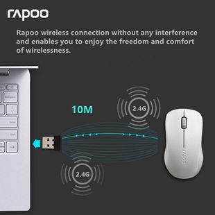 Mute Optical Silent 推荐 Button Rapoo Mouse Wireless Original