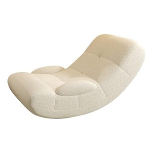 家用摇摇椅躺椅成人摇椅单人网红逍遥椅奶油风懒人沙发阳台休闲椅
