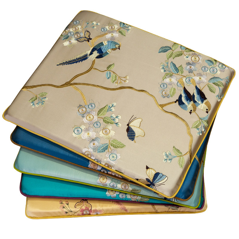 新中式坐垫刺绣太师椅官帽椅皇宫椅圈椅垫办公室坐垫薄款防滑定制,居家布艺,椅垫,淘宝优惠券,粉丝福利购,淘宝优惠卷