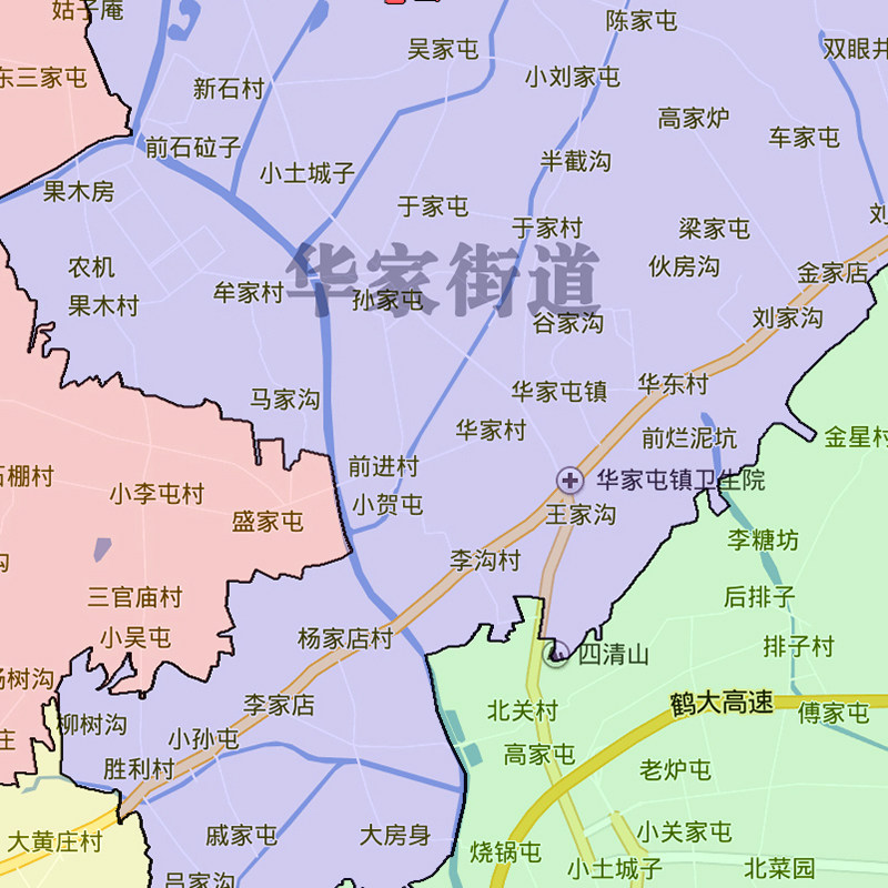 金普新区地图1.1米贴图辽宁省大连市交通o行政区域划分防水新款