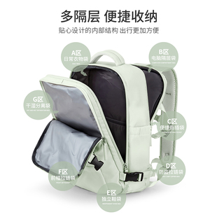 旅行双肩背包女士外出短途旅游包大容量大学生电脑书包出差行李包