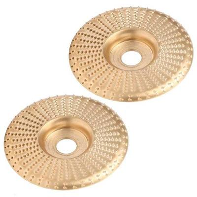 极速2Pcs Grinding Wheel Golden Flat Edge Arc Angle Grinder