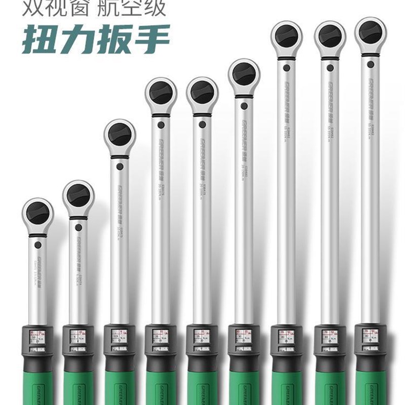 绿林数显扭力扳手扭矩公斤汽修扳手高精度力矩火花V塞套装视窗可