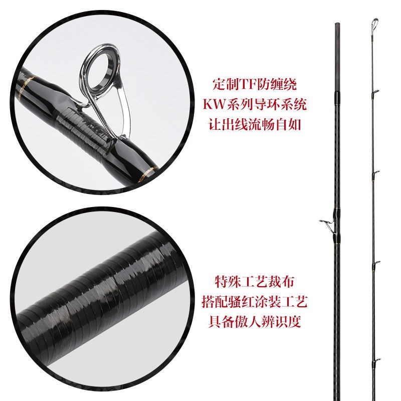 拖钓猎狗路亚竿翘嘴杆鳜鱼竿轻量远投枪柄路亚竿