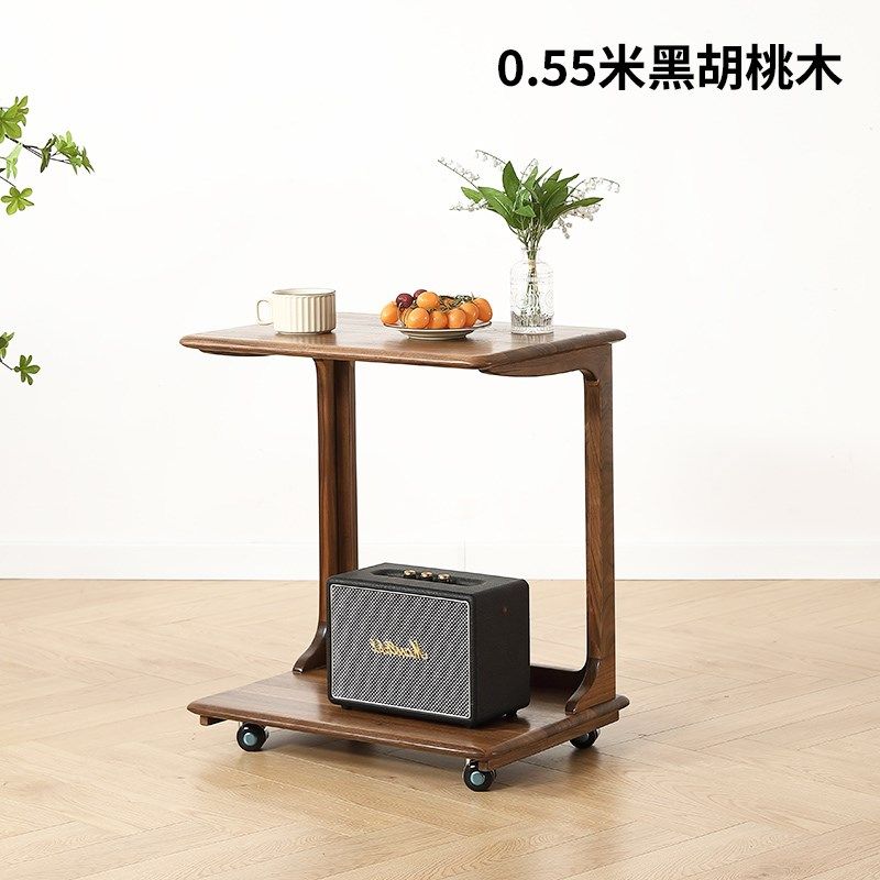 实木边几简约客厅黑胡桃木沙发侧茶几可移动小户型卧室置物小桌子,住宅家具,移动边几/推车,淘宝优惠券,粉丝福利购,淘宝优惠卷