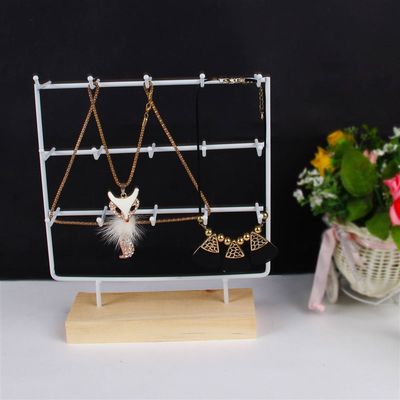 Hgles Wood rarEinos Ovrganizer Jewelry Holder Necklace