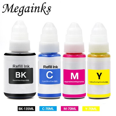 4 Bottle Refill Dye Ink for Canon GI-490 GI-790 GI-890 Pixma