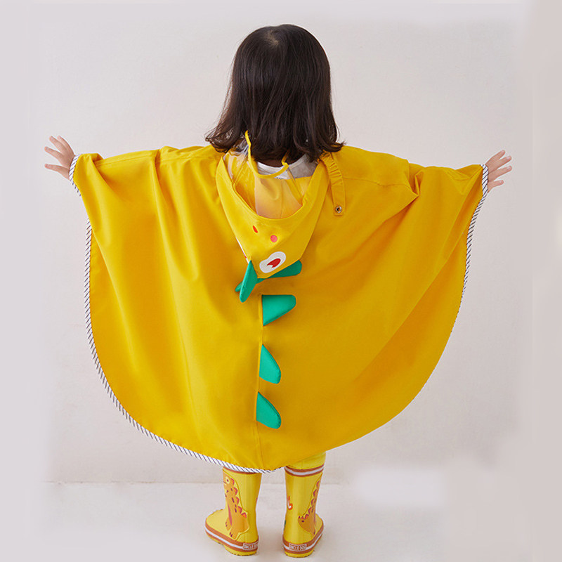 卡通可爱斗篷式雨衣儿童宝宝幼儿园恐龙小学生1-3岁5岁防水雨披