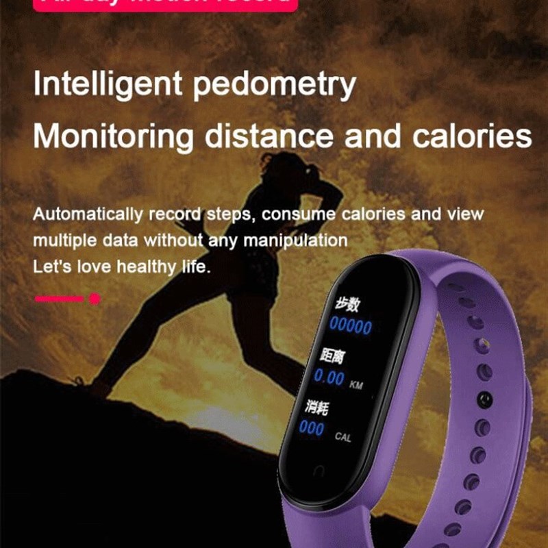 M5 Smart Wristband Bluetooth Sport Fitness Tracker Heart Rat