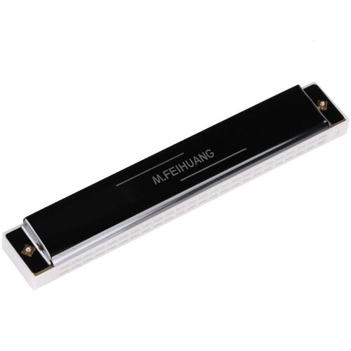 24 Hole Tremolo Harmonica C Key Octave-tuned Mouth Organ  wi