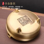 香炉纯铜大号香薰炉供佛檀香炉家用E室内焚香炉线香炉供奉香插摆