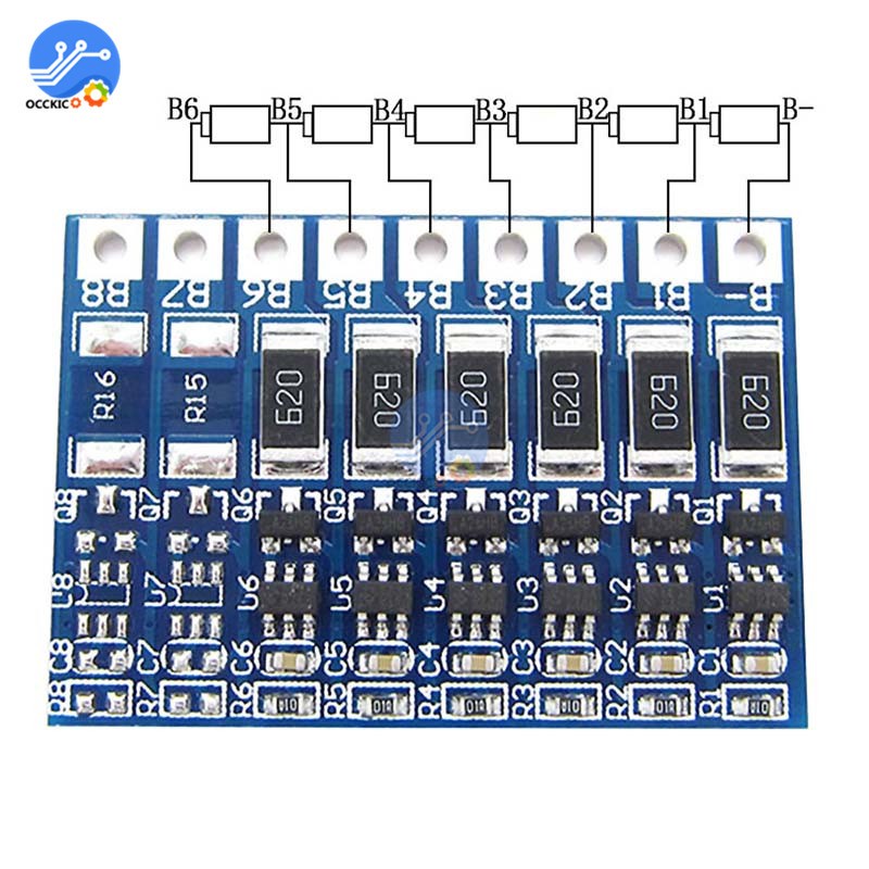 BMS 3S 4S 5S 6S 7S 8S 18650 Lithium Battery Charger Protecti