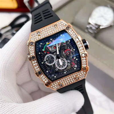 推荐3-pin diamond automatic watch Men's watch luxury 2023 fu