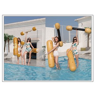 YY 4 Pieces Pool Float  water  swim ring inflat float pool I