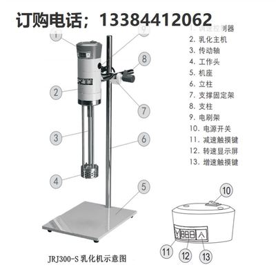 高速剪切乳化机沪析酸奶分散机混料JRJ300SH均质机浆机F匀搅拌