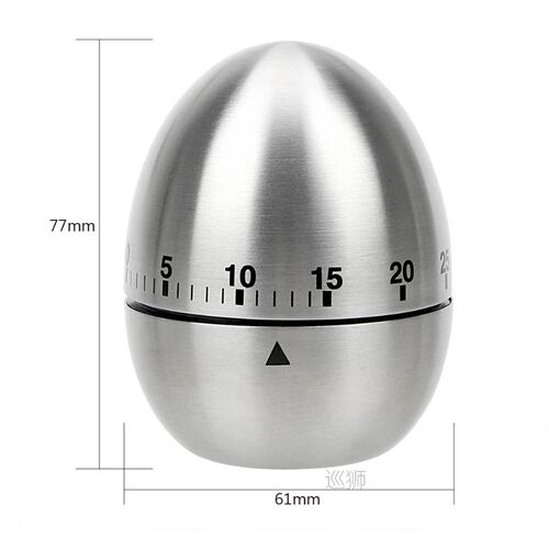 Cooking Tools Kitchen Timer Stainless Steel Egg 60 Minutes M